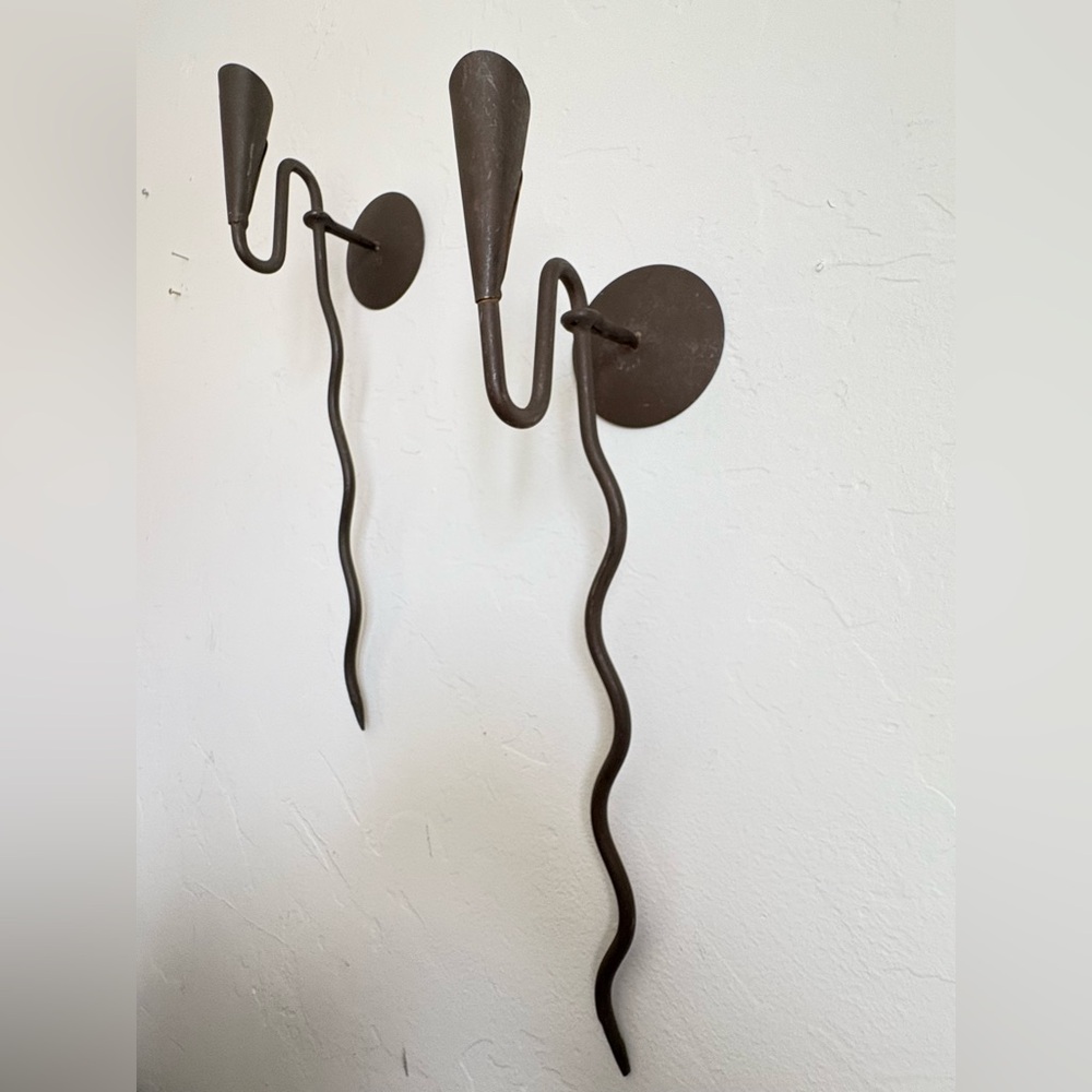 Vintage Wall Sconce Set - Iron